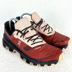 On Cloudventure Waterproof Trail Shoes Ruby Magnet Womens 7.5 Sneakers